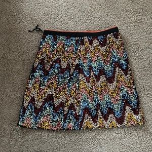 Maeve sequin holiday skirt 8